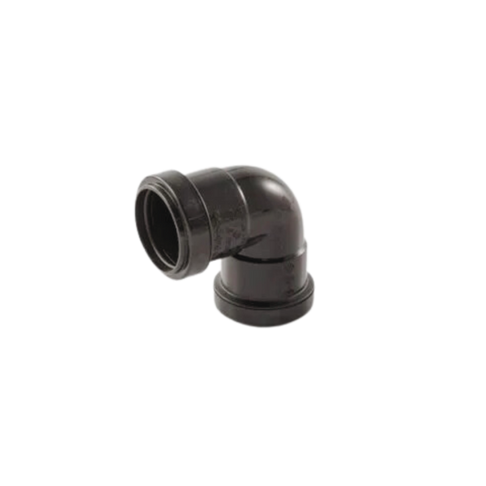Davant Push Fit Knuckle 90° Bend Black 40mm