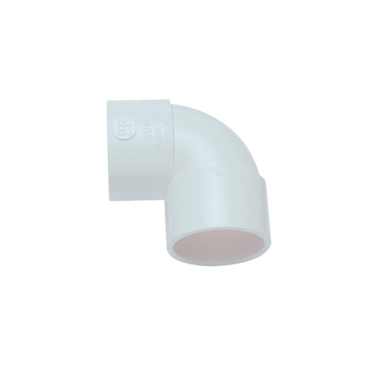 Davant Solvent Weld Knuckle 90Â° Bend White
