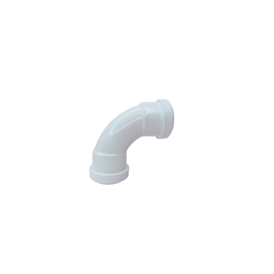 Davant Push Fit Swept Bend 91.25Â° White