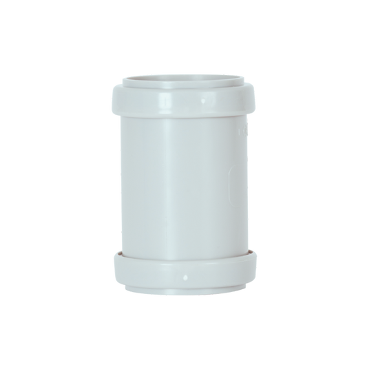 Davant Push Fit Straight Coupling White 40mm