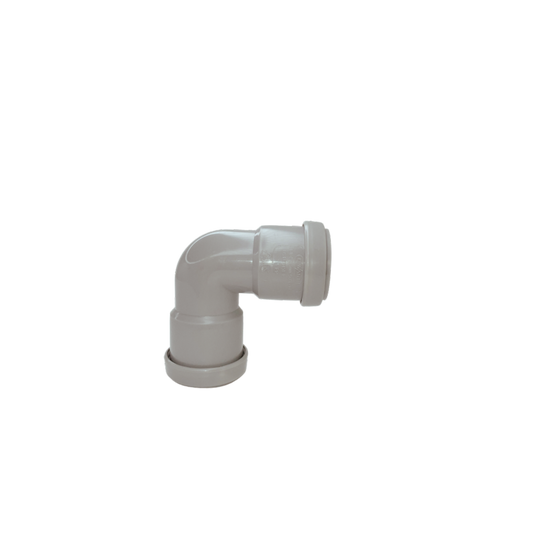Davant Push Fit Knuckle 90° Bend Grey 40mm