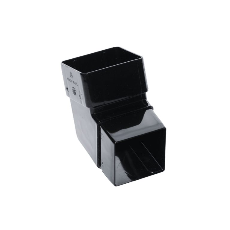 Kayflow Rainwater 112.5Â° Square Offset Bend Black