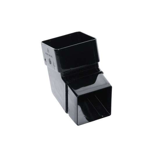 Kayflow Rainwater 112.5Â° Square Offset Bend Black