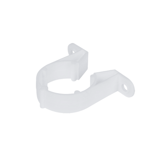 Davant Pipe Clip White Pack 10 32mm