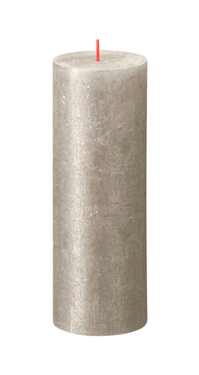 Bolsius Rustic Pillar Candle Shimmer Champagne