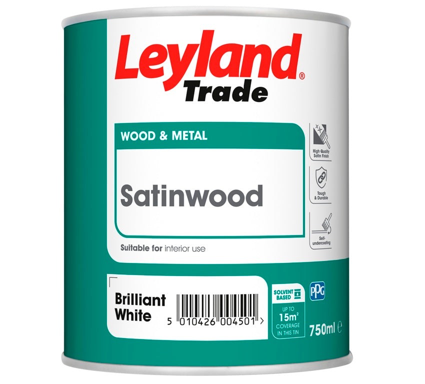 Leyland Trade Satinwood Brilliant White