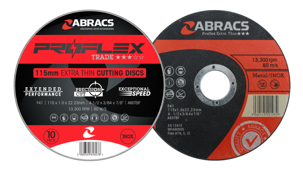 Abracs Proflex Extra Thin Cutting Discs Pack 10