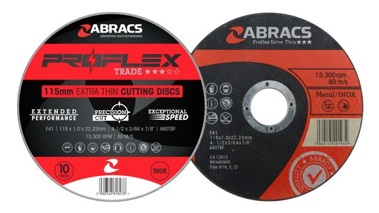 Abracs Proflex Extra Thin Cutting Discs Pack 10