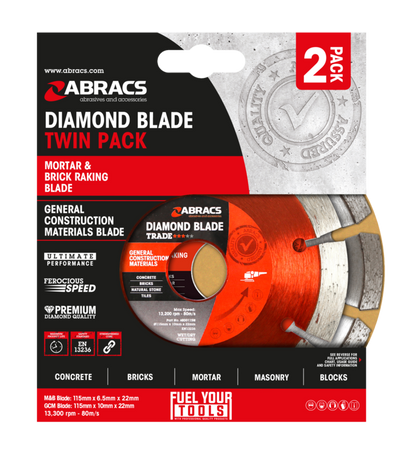 Abracs Mortar & GCM Blade Twin Pack