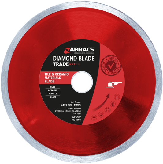 Abracs Tile & Ceramic Diamond Blade 230mm x 7mm