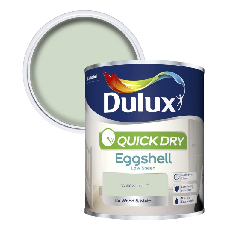 Dulux Quick Dry Eggshell 750ml Willow Tree