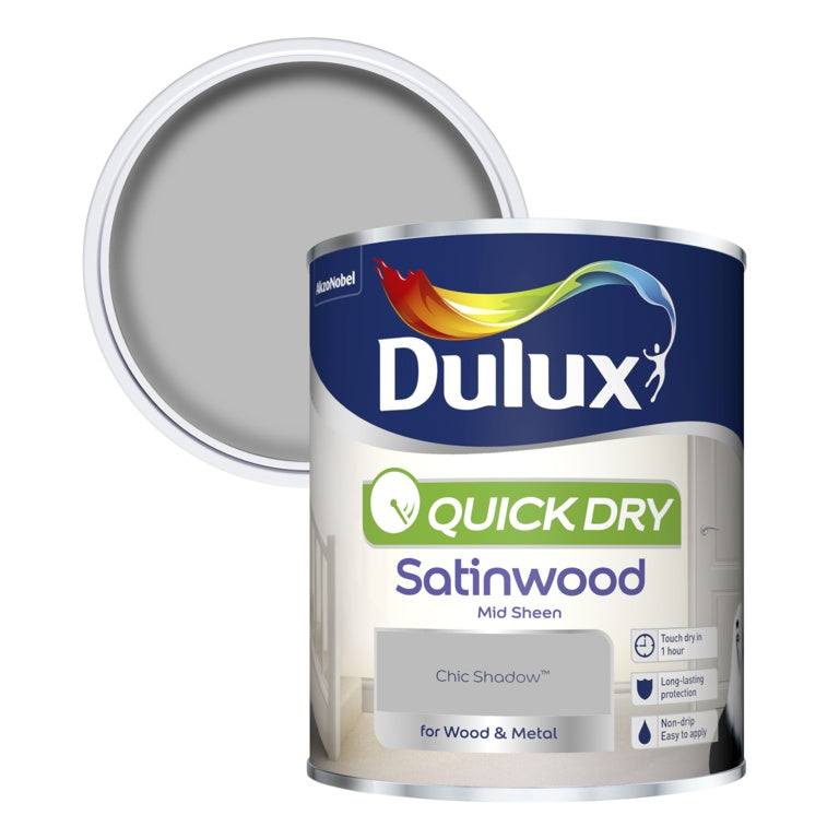 Dulux Quick Dry Satinwood 750ml Chic Shadow