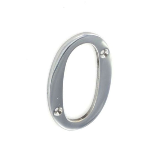 Securit Chrome Numeral 75mm 0