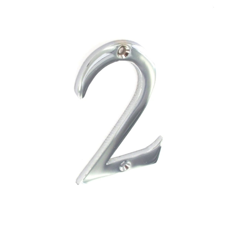 Securit Chrome Numeral 75mm 2