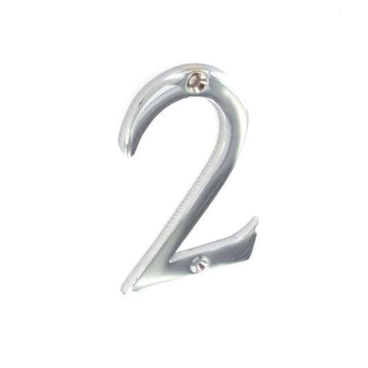 Securit Chrome Numeral 75mm 2