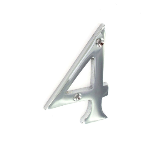 Securit Chrome Numeral 75mm 4