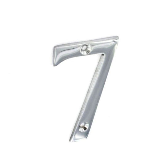 Securit Chrome Numeral 75mm 7