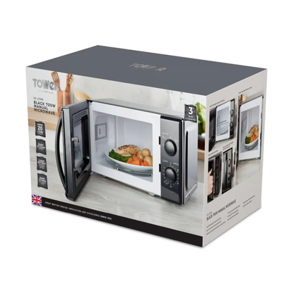 Tower 20L Manual Microwave 700w Black