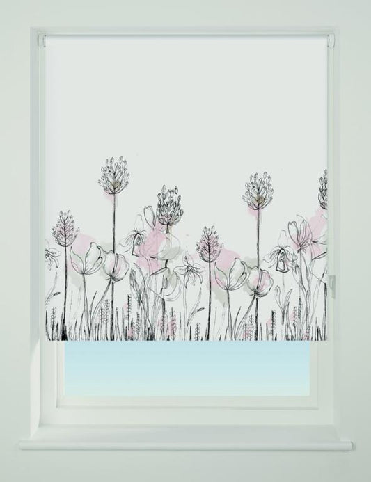 Universal Roller Blind Floral Border