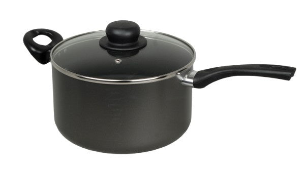 CookClassic Sauce Pan & Glass Lid Non Stick 22cm