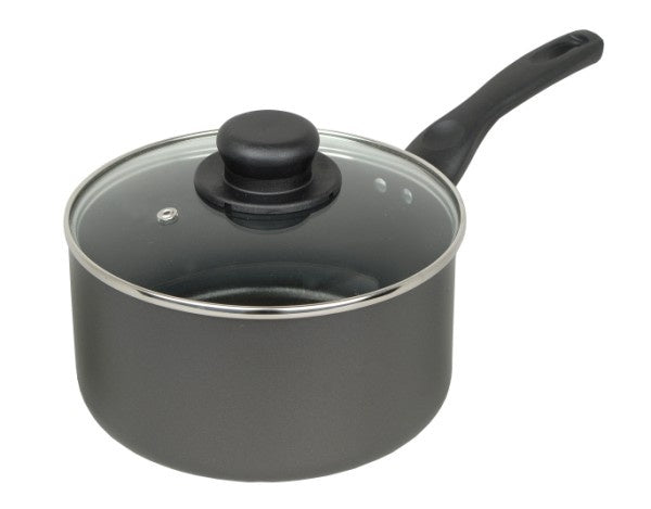 CookClassic Sauce Pan & Glass Lid Non Stick 20cm