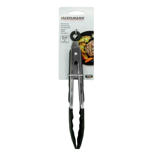 Fackelmann Stainless Steel Tongs With Silicone Head
