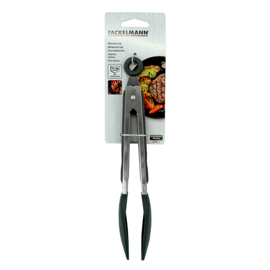 Fackelmann Stainless Steel Tongs With Silicone Head