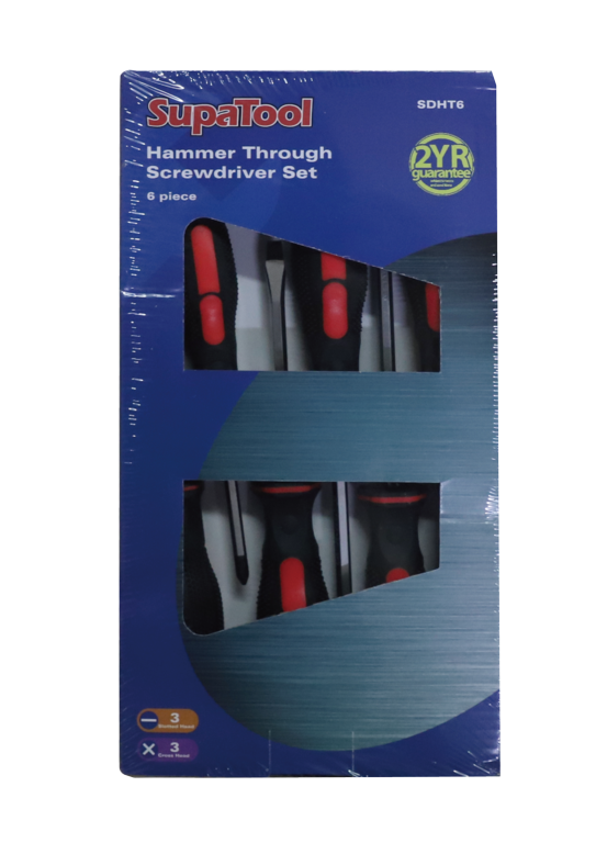 SupaTool Hammer Through Screwdriver Set