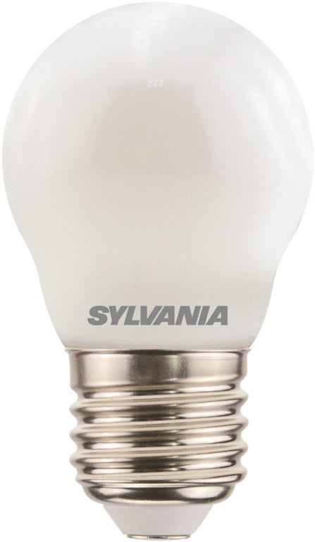 Sylvania LED Retro Ball Lamp Satin 470 Lumen E27 ES Neutral White