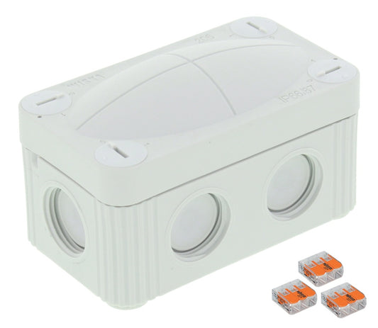 Wiska Combi 206/3XWAGO Junction Box IP66/67 Grey