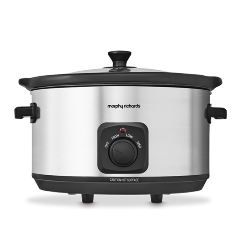 Morphy Richards Ceramic Slow Cooker 6.5L Brushed Steel