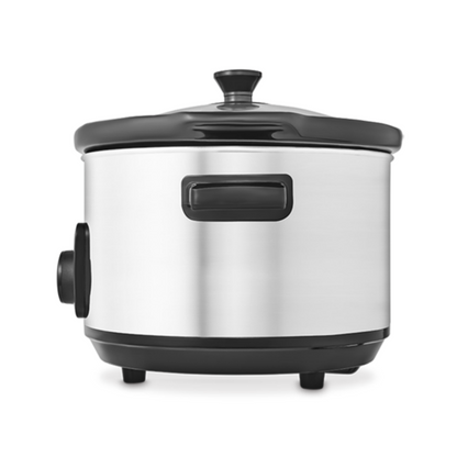 Morphy Richards Ceramic Slow Cooker 6.5L Brushed Steel