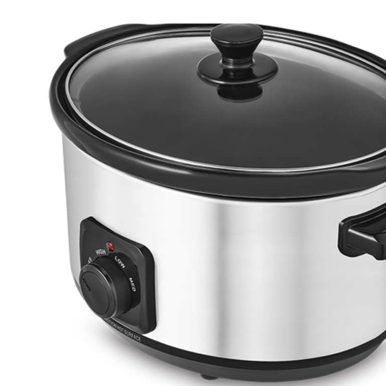 Morphy Richards Ceramic Slow Cooker 6.5L Brushed Steel