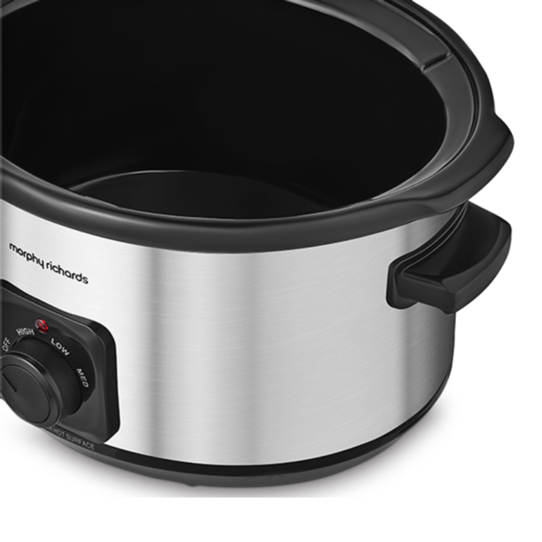 Morphy Richards Ceramic Slow Cooker 3.5L Brushed Steel