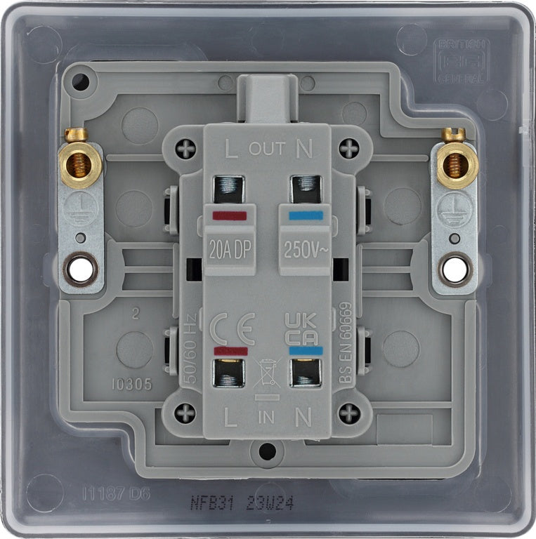 BG Double Pole Switch With Power Indicator