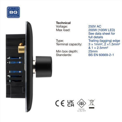 BG Double Dimmer Switch