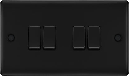 BG Quadruple Switch 16ax 2 Way