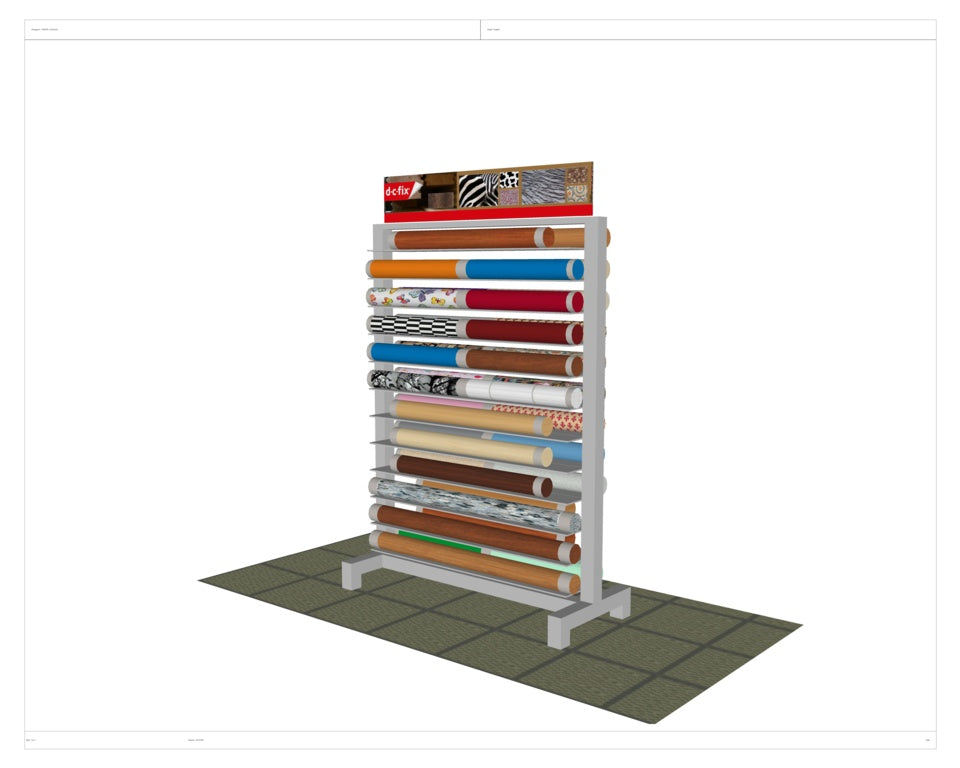 d-c-fixÂ® Self Adhesive Films Long Rolls Stand
