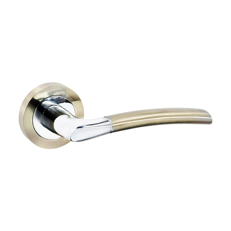 Securit Solar Lever On Rose Handle Pair