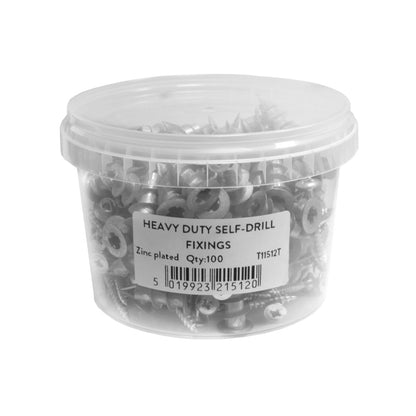 Securfix Heavy Duty Self Drilling Fixings With Screw
