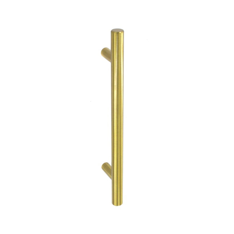 Securit Plain Bar Handle Satin Brass 128mm