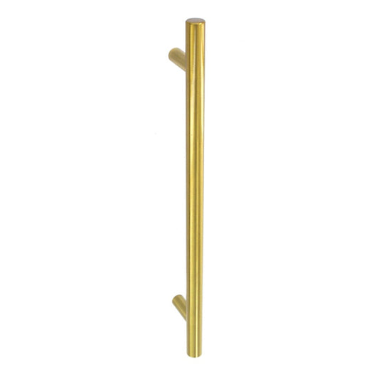 Securit Plain Bar Handle Satin Brass 96mm