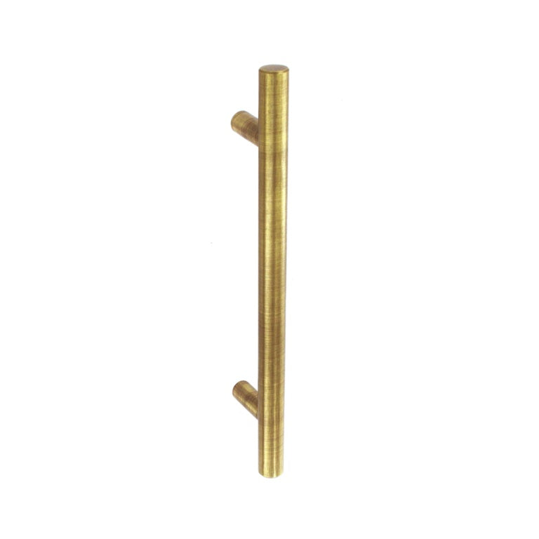 Securit Plain Bar Handle Antique Brass 128mm