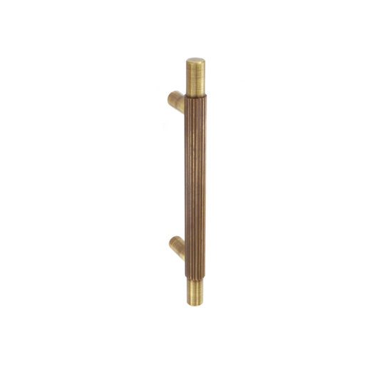 Smiths Architectural Linear Knurled Handle 96mm Antique Brass