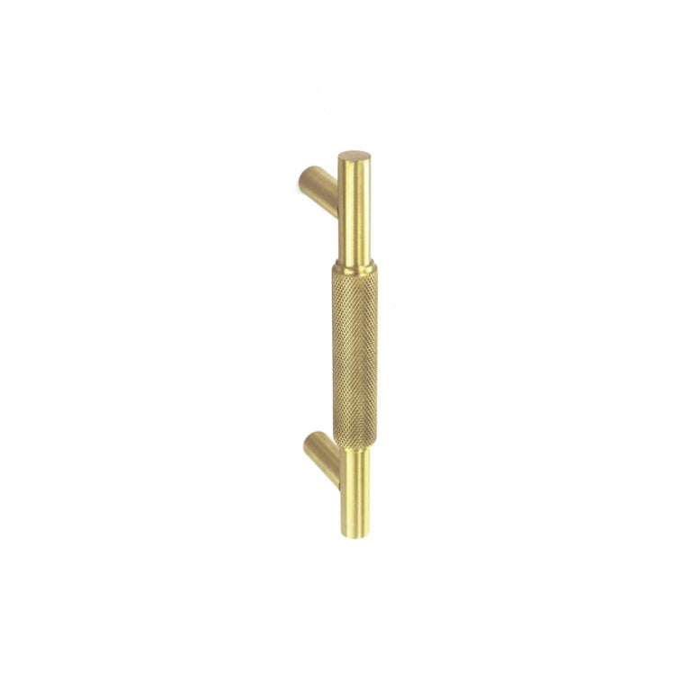 Smiths Architectural Solid Brass Knurled Handle 96mm Satin Brass
