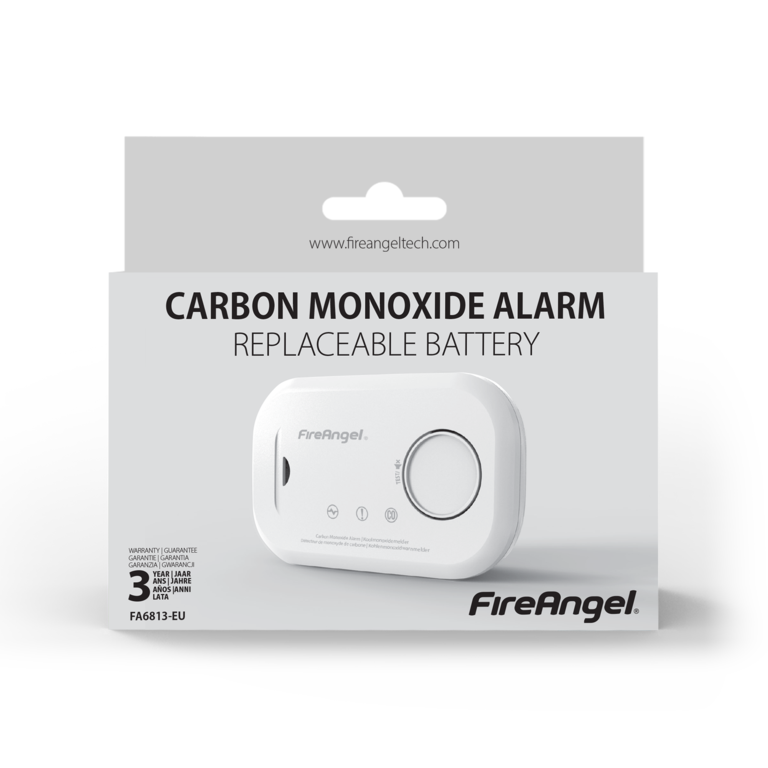 Fire Angel Carbon Monoxide Alarm Replaceable Battery