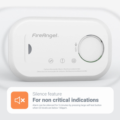 Fire Angel Carbon Monoxide Alarm Twin Pack