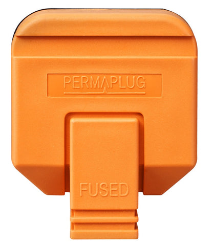Masterplug Heavy Duty Plug 13 Amp Orange