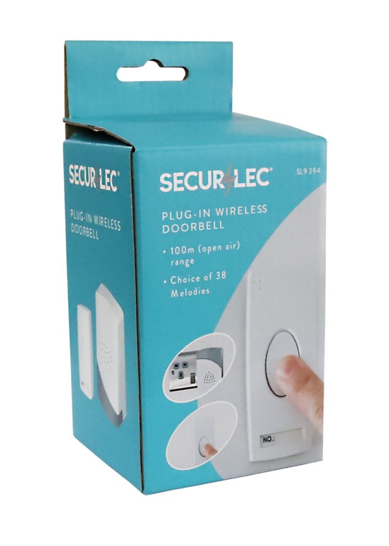 Plug-In Wireless Doorbell & Chime