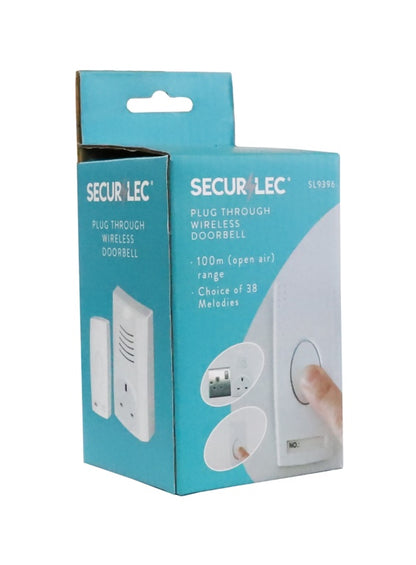Plug Through Wireless Doorbell & Chime